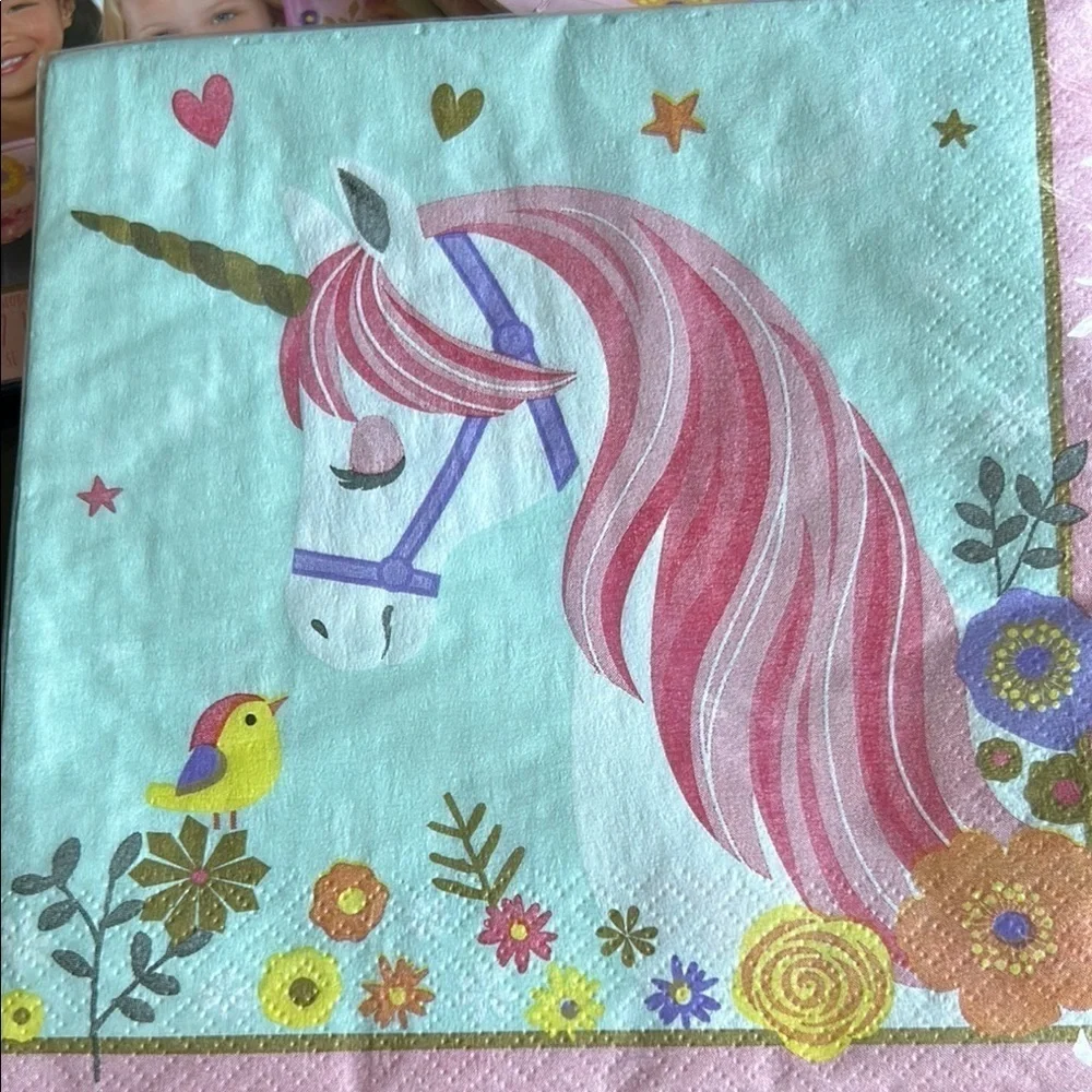 Magical Unicorn Party Supply Set. Vintage , discontinued, hard to find.